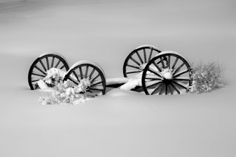 Old Wagon in Winter
